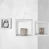 Set Mensole da Parete in Legno Bianco 3 Pezzi
