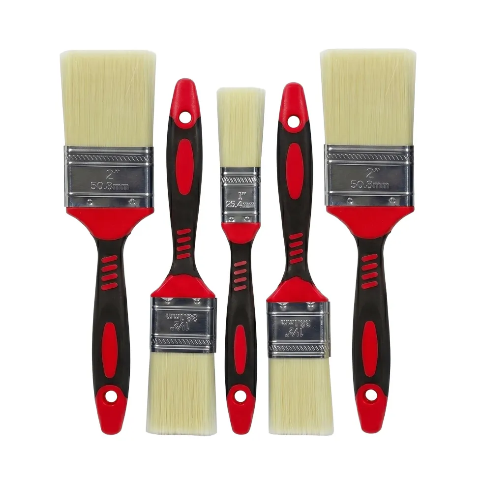 Set Pennelli Piatti 5 Pezzi per Vernici e Smalti