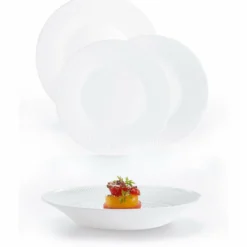 SET PIATTI 18 PEZZI ALIZEE PERLE BIANCO