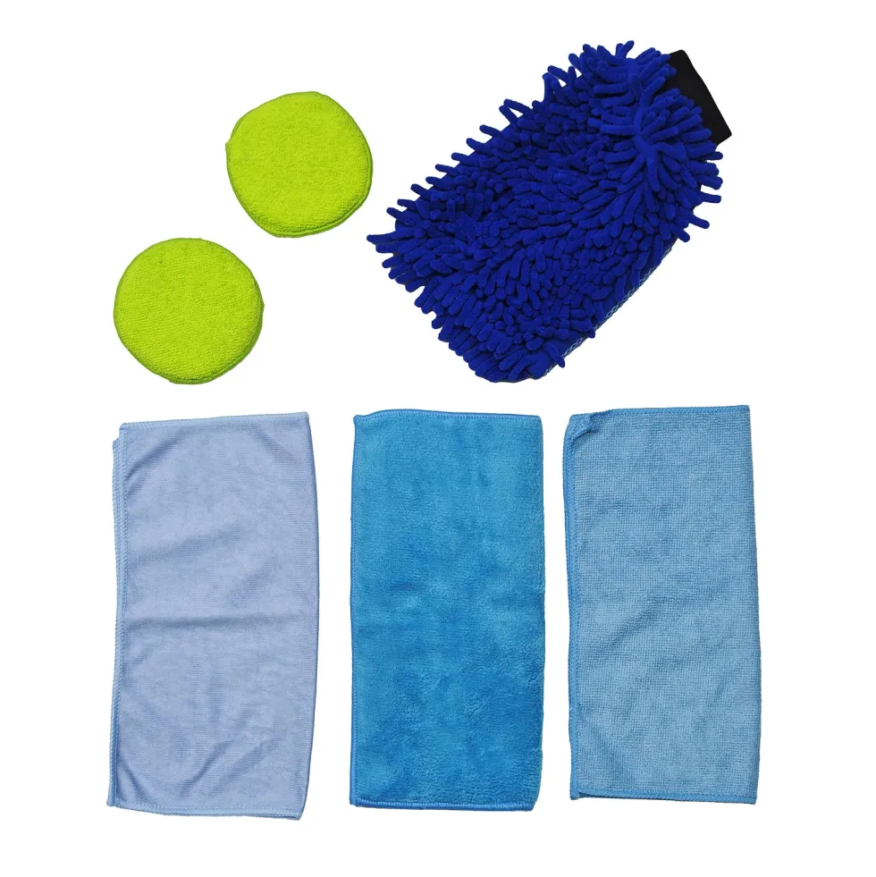Set Pulizia Auto in Microfibra 6 Pezzi