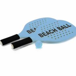 Set 2 Racchette in Legno di Pioppo con Palla Beach Ball