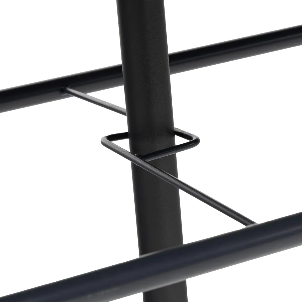 Set Tavolo da Giardino 6 Sedie con Ombrellone Grigio