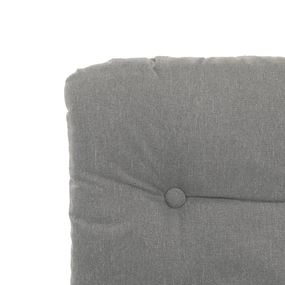Set Tavolo da Giardino 6 Sedie con Ombrellone Grigio