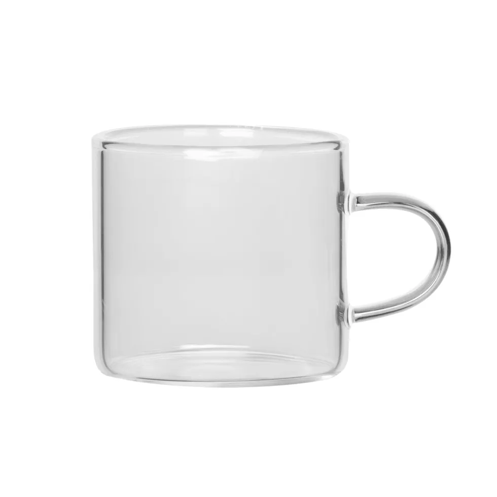 Set 6 Tazzine da Caffè Coffee Break in Vetro Borosilicato 9 cl