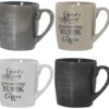 Set Tazzoni 4 pezzi in stoneware 31 cl