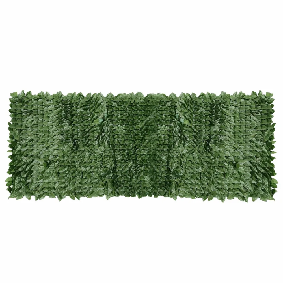 Siepe Artificiale con foglie e rete ombreggiante h100x300 cm