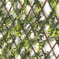 Siepe Artificiale Estensibile Foglie di Persia, Eucalipto e Haraella Retrocalla h90x180 cm