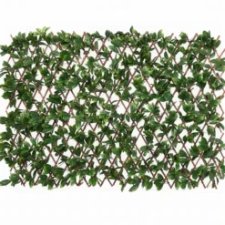 Siepe Artificiale Estensibile Foglie di Mirto Cerato h90x180 cm