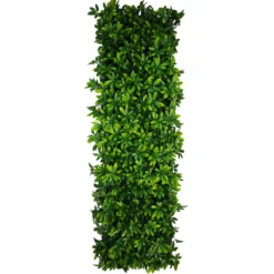 Siepe Artificiale Estensibile con foglie di Schefflera Verde h28x280 cm