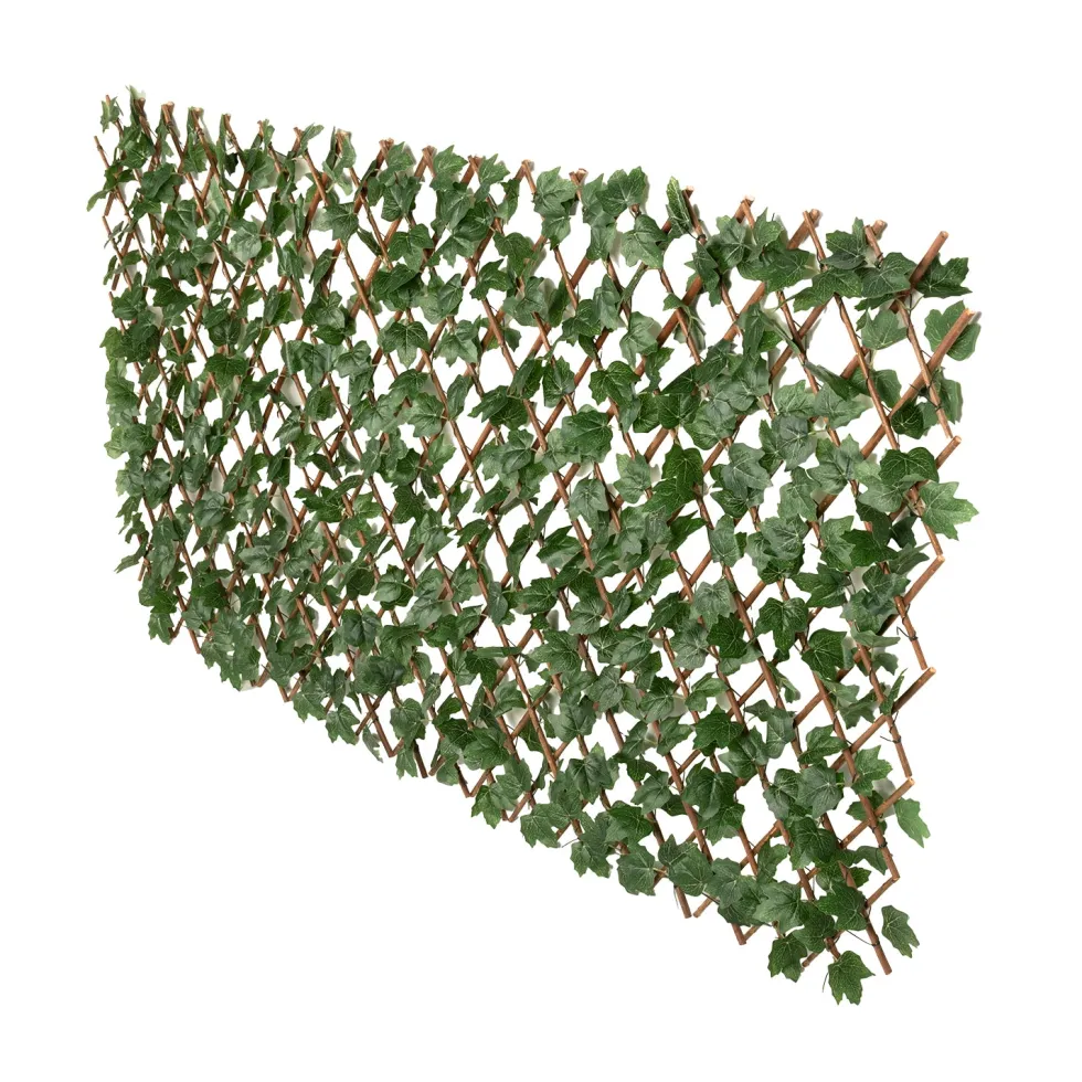 Siepe Artificiale Estensibile con Foglie h90x180 cm
