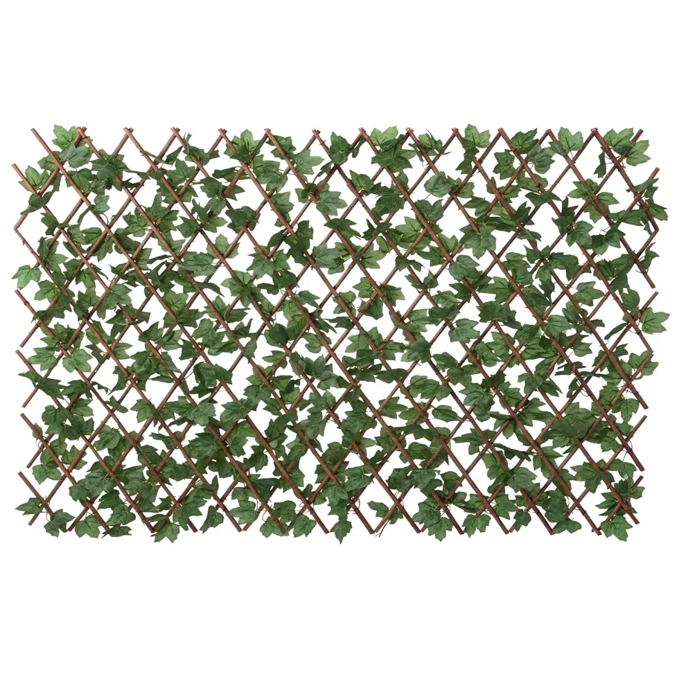 Siepe Artificiale Estensibile con Foglie h90x180 cm