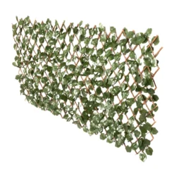 Siepe Artificiale Estensibile con Foglie di Acero h90x180 cm