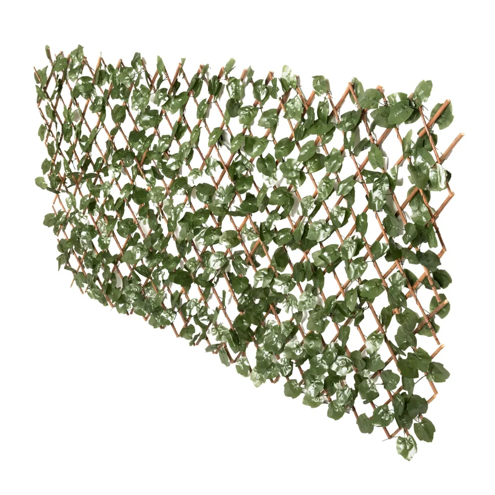 Siepe Artificiale Estensibile con Foglie di Acero h90x180 cm