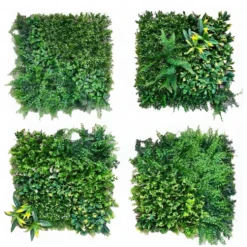 Siepe Sintetica a Pannelli per Parete Giardino Verticale 100x100 cm