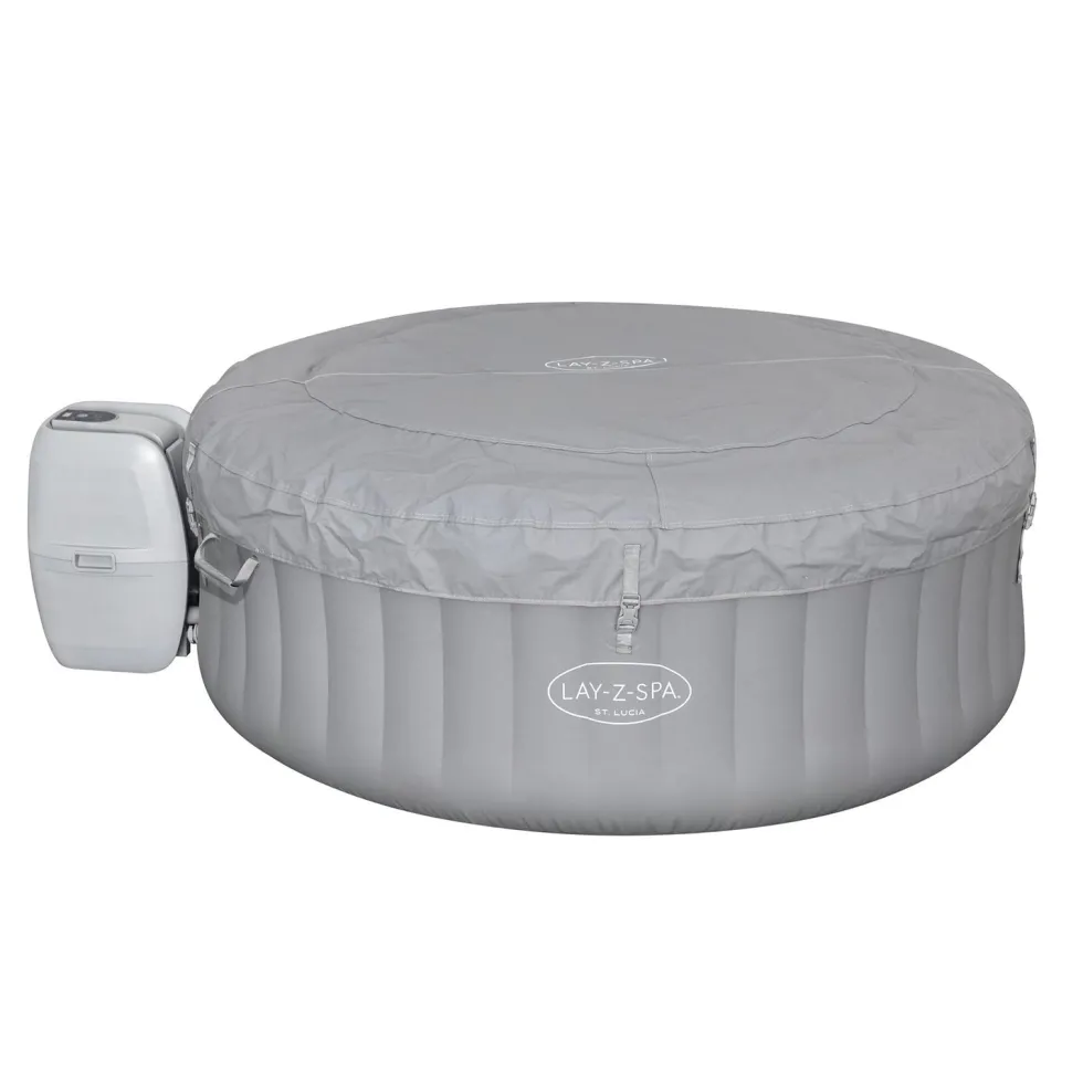 Spa Idromassaggio Lay-Z-Spa St. Lucia AirJet 3 Posti Grigio chiaro