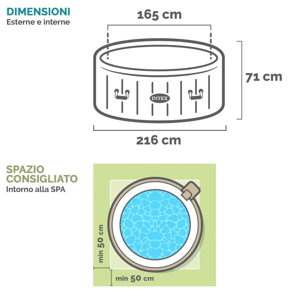 Spa Idromassaggio PureSpa™ Greywood Deluxe™ 6 Posti Grigio Effetto Legno
