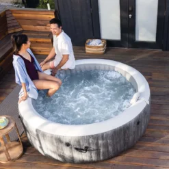 Spa Idromassaggio PureSpa™ Greywood Deluxe™ 6 Posti Grigio Effetto Legno
