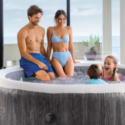 Spa Idromassaggio PureSpa™ Greywood Deluxe™ 6 Posti Grigio Effetto Legno