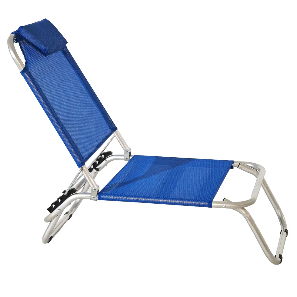 Spiaggina Pieghevole con Cuscino h73x109x46 cm