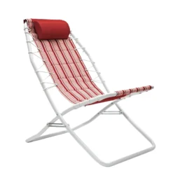 Spiaggina Pieghevole con Cuscino h77x75x59 cm