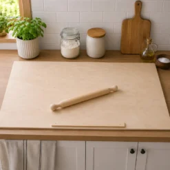 Spianatoia in Legno di Abete con Mattarello 85x50 cm
