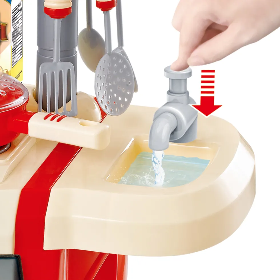 Super Chef Cucina Giocattolo con Suoni, Luci e 24 Accessori