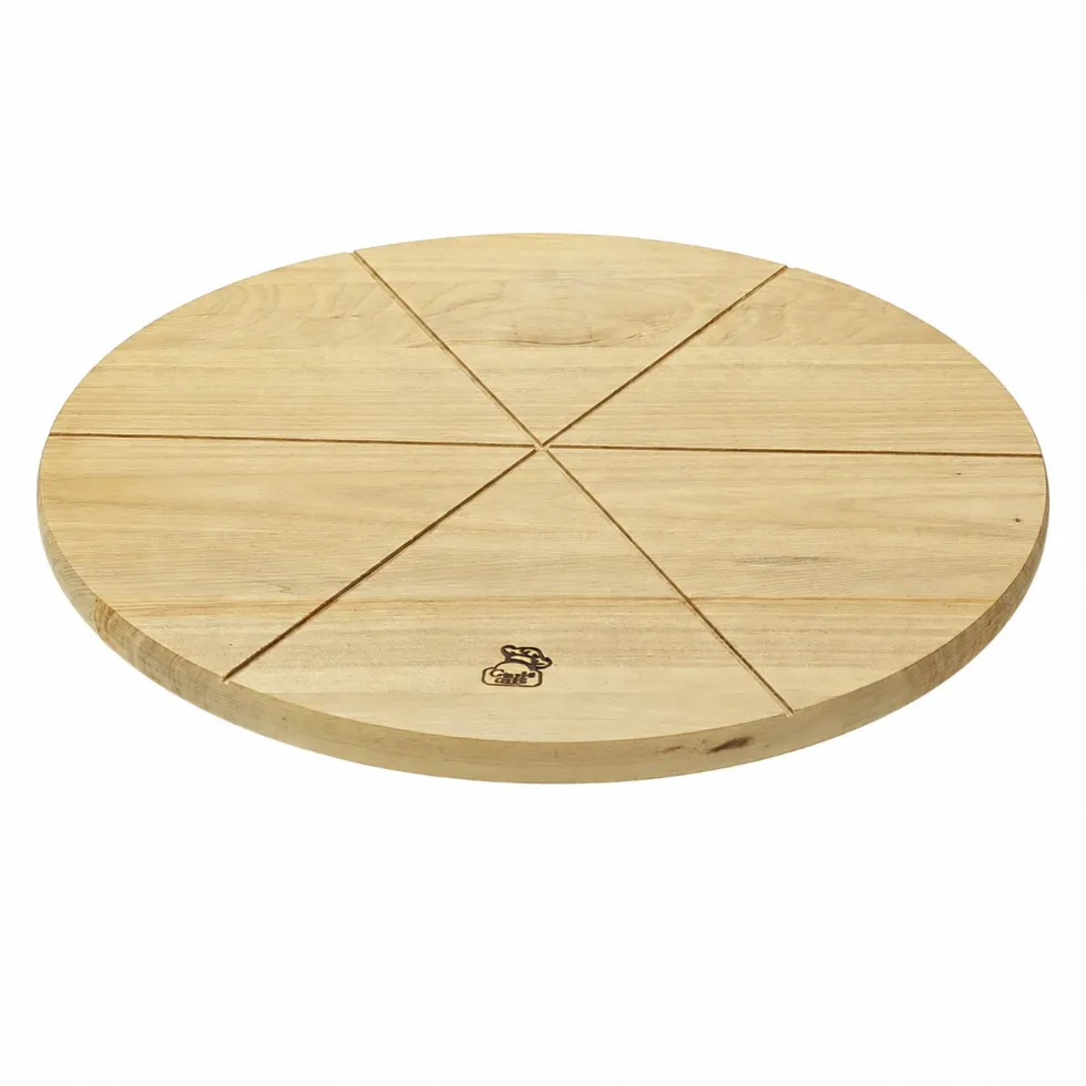 Tagliere girevole in legno diametro 35 cm
