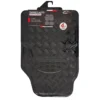 Tappetini Auto Universali in Pvc e alluminio Nero set 4 pezzi