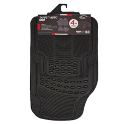 Tappetini Auto Universali in Pvc Nero set 4 pezzi