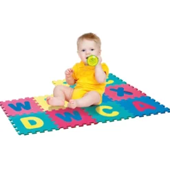 Tappetino Puzzle Lettere e Numeri 9 pezzi