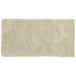 Tappeto Bagno in Ciniglia Beige 120x60 cm