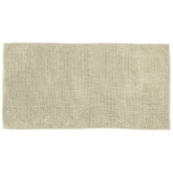 Tappeto Bagno in Ciniglia Beige 120x60 cm