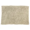 Tappeto Bagno in Ciniglia Beige 80x50 cm