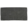 Tappeto Bagno in Ciniglia Grigio Scuro 120x60 cm