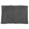 Tappeto Bagno in Ciniglia Grigio Scuro 80x50 cm