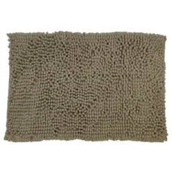 Tappeto Bagno in Ciniglia Tortora 80x50 cm
