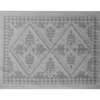 Tappeto Rettangolare Sassari in cotone e poliestere Grigio 70x120 cm