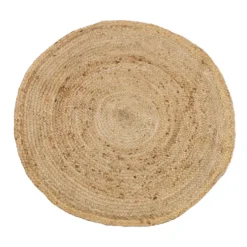 Tappeto rotondo in juta naturale diametro 90 cm