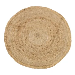 Tappeto rotondo in juta naturale diametro 90 cm