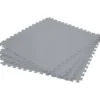 Tappeto Sotto Piscina Componibile Grigio 78x78 cm