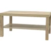 Tavolino con Mensola Legno Naturale