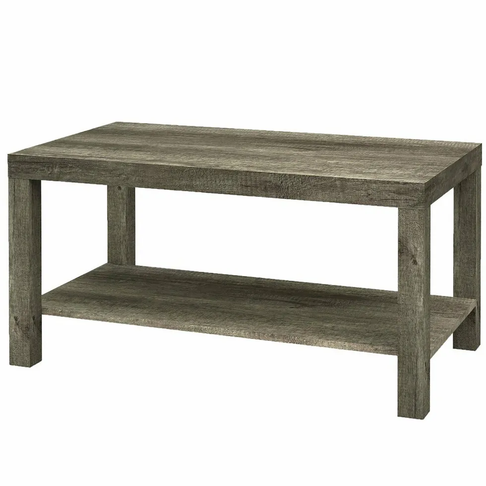 Tavolino con Mensola Legno Rovere