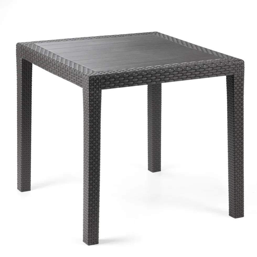 Tavolo da giardino King Antracite Linea Rattan