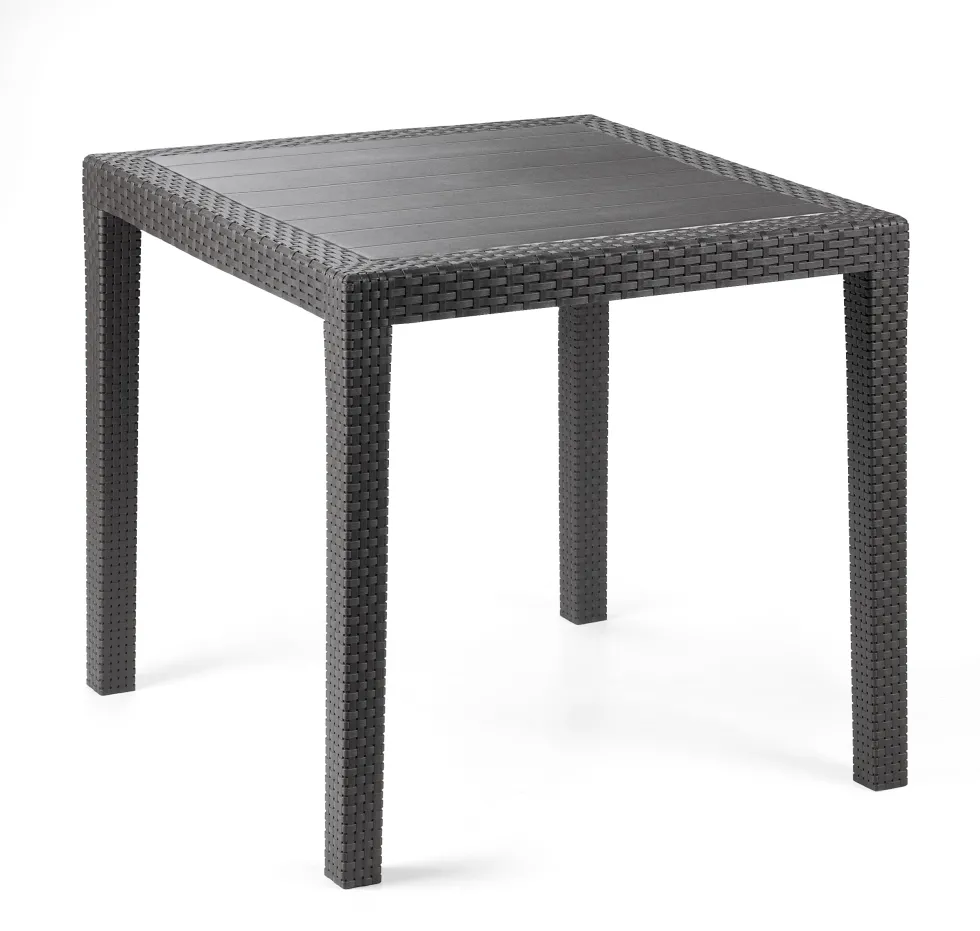 Tavolo da giardino King Antracite Linea Rattan
