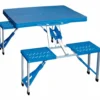 Tavolo da Pic-nic con panche integrate 4 posti Blu richiudibile a valigetta