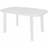 Tavolo Ovale Saint Moritz in Polipropilene Bianco 140x85 cm