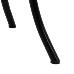 Tavolo Tondo in metallo nero con top maioliche