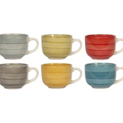 Tazza in stoneware Multicolor Tipika 48 cl