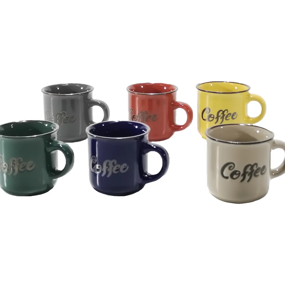 Tazzine da caffè in stoneware colorate 12 cl