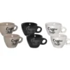 Tazzine da caffè 6 pezzi in stoneware 10 cl